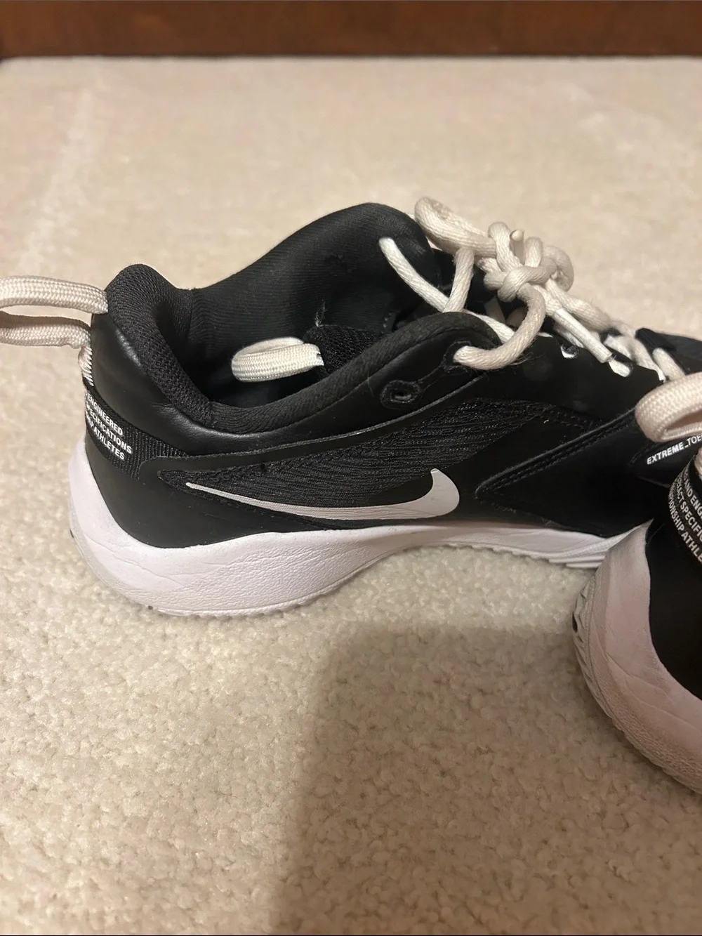 Nike Black and White Low-Top Athletic Sneakers